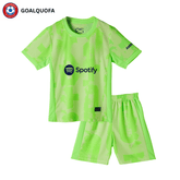 Kid's Barcelona Third Away Jersey Kit(Jersey+Shorts) 2024/25