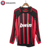 Classic AC Milan Home Long Sleeve Jersey 2006/07
