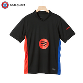 Barcelona Away Jersey 2024/25 - Spotify Logo Without Text - Spotify Logo Without Text