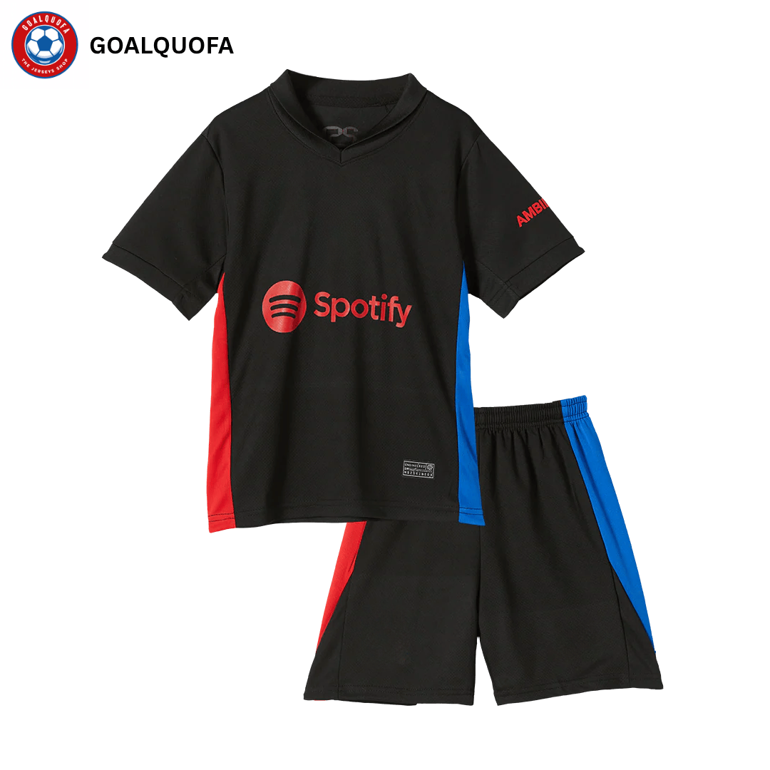 Kid's Barcelona Away Jersey Kit 2024/25