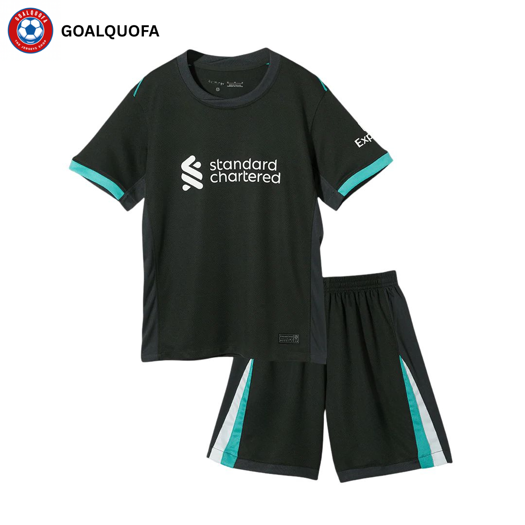 Kid's Liverpool Away Jerseys Kit 2024/25