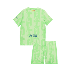 Kid's Barcelona Third Away Jersey Kit(Jersey+Shorts) 2024/25-The Jerseys Shop